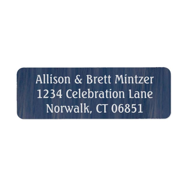 Returetiketter för enkla oceaner returadress etikett (Framsidan)