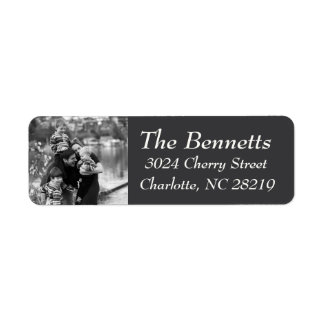 Returetiketter för fotoHelgdag: Kalkylpanel Returadress Etikett