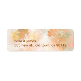 Returetiketter för höstfog returadress etikett