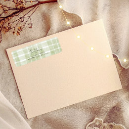 Returetiketter för julkort | Olive Play Returadress Etikett