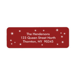 Returetiketter för länka Ljus Returadress Etikett