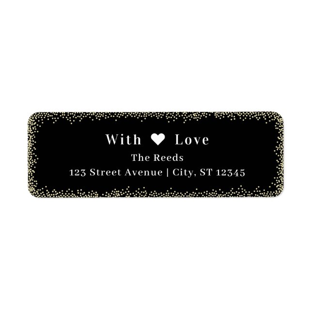 Returetiketter för ljusglöd Helgdag Returadress Etikett (Framsidan)