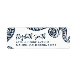 Returetiketter för marint havsområde returadress etikett