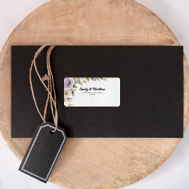 Returetiketter för modern Lila Ro Designer Adressetikett