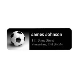 Returetiketter för Personlig av fotbollsbuss Returadress Etikett