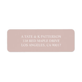 returetiketter för rosa av elegant returadress etikett
