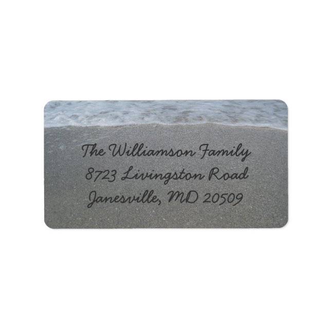 Returetiketter för segment adressetikett (Framsidan)