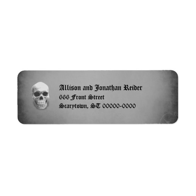 Returetiketter för skal returadress etikett (Framsidan)