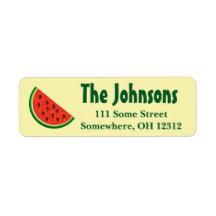 Returetiketter för sommarvattenmelon-Gulten