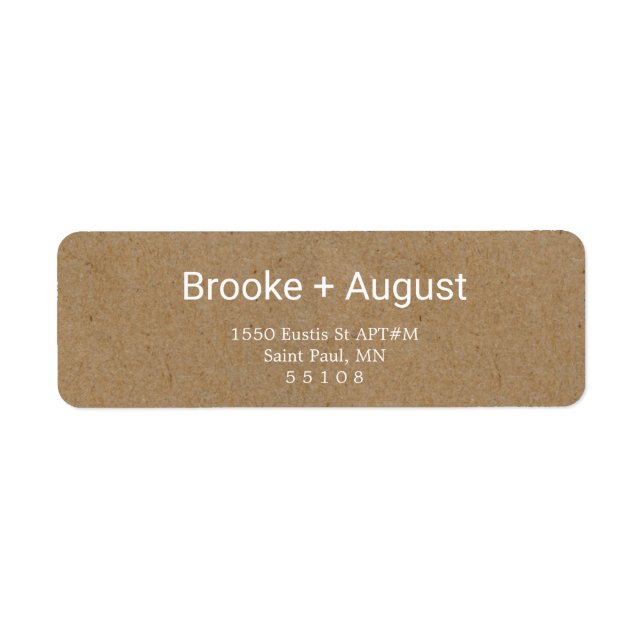 Returetiketter för vitteckensnitt för crawlning returadress etikett (Framsidan)