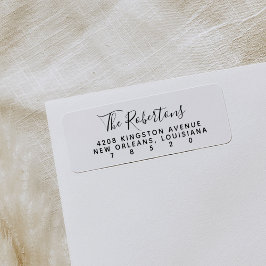 Returetiketter i Script Namn Returadress Etikett