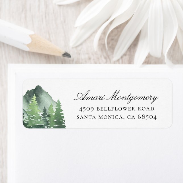 Returetiketter i skogsområden returadress etikett (Insitu)