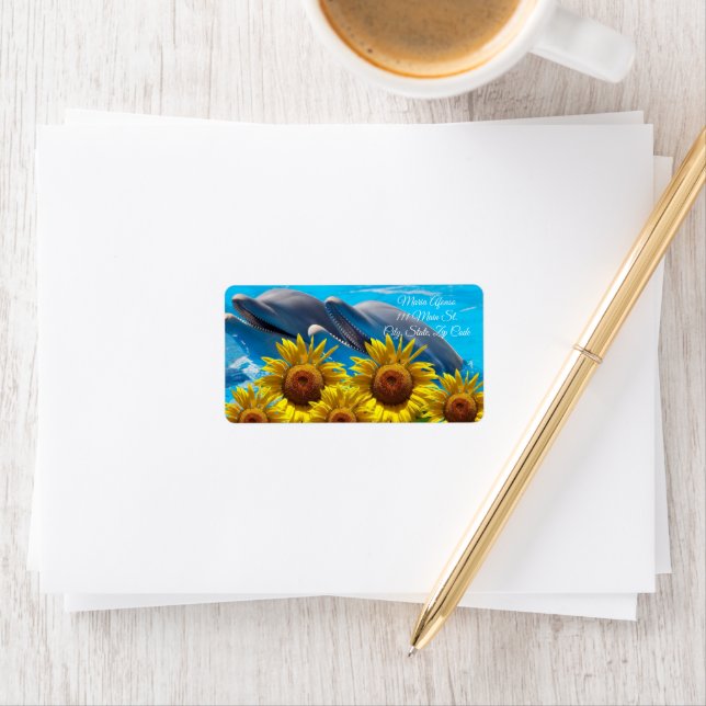 Returetiketter Solrosolfin Adressetikett (Insitu)