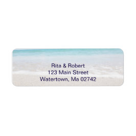 Returetiketterna bröllop - Oceanen Returadress Etikett