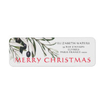 RETURETIKETTERNA CHRISTMAS OLIVE GREN