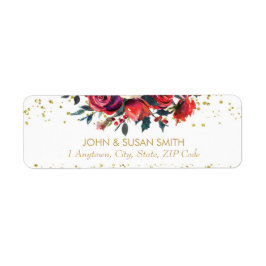 Returetiketterna glitter helgdag vid jul returadress etikett