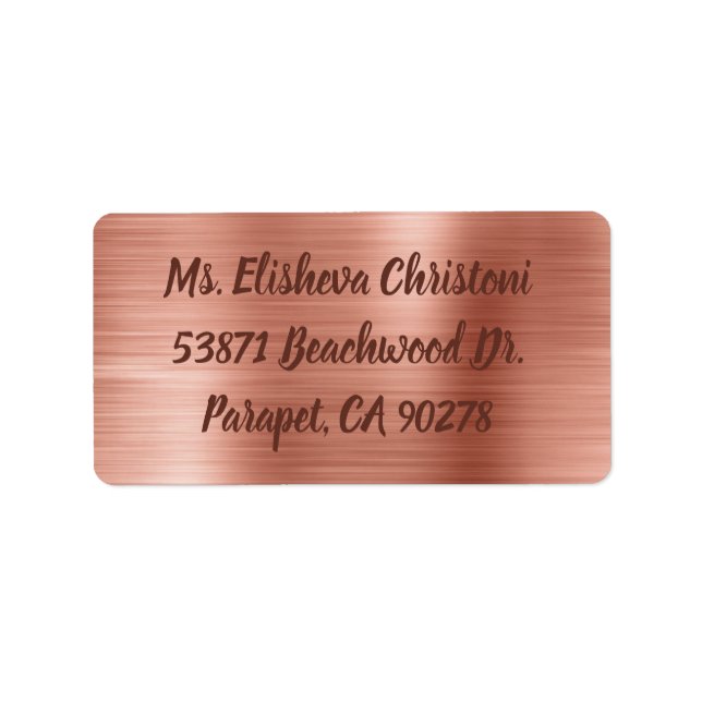 Returetiketterna ro Guld Adressetikett (Framsidan)