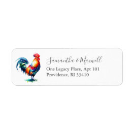 Returetiketterna tupp returadress etikett