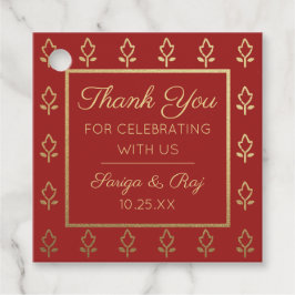 Returgåva från guld Glitter, nedre Bröllop Gåvor Etiketter