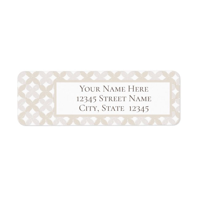 Return Address Label Returadress Etikett (Framsidan)