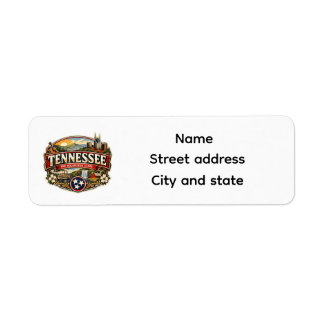 Return Address label Tennessee resident  Returadress Etikett
