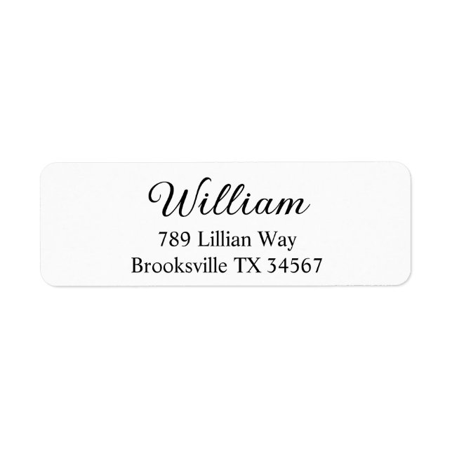 Return Address Labels, Custom Address Sticker, Returadress Etikett (Framsidan)