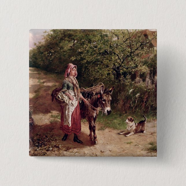 Returnera från marknadsför (olja på kanfas) knapp (Framsida)