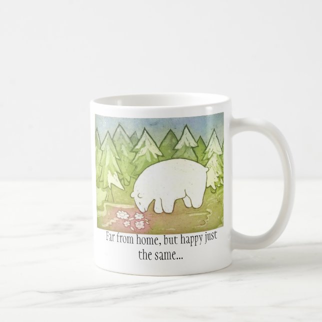 Returnera långtifrån 1 sida kaffemugg (Höger)