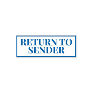 Returnera till avsändaren självfärgande stämpel