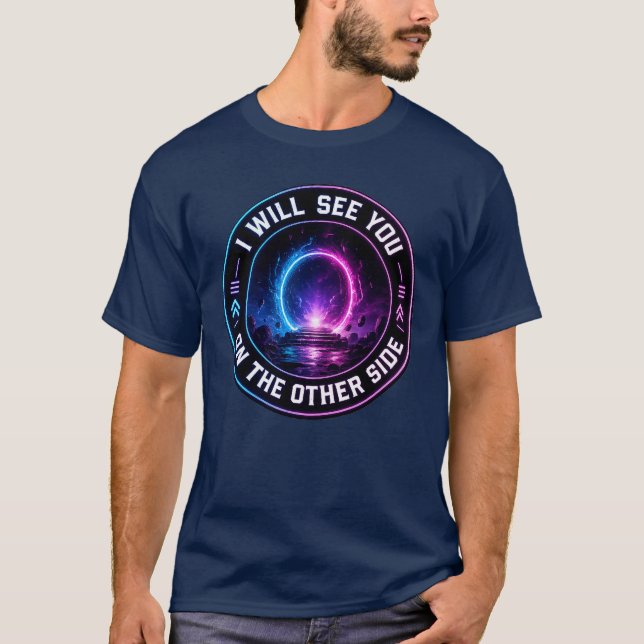 Returresa Okänd Neonportal Sci Fi Tröja (Framsida)