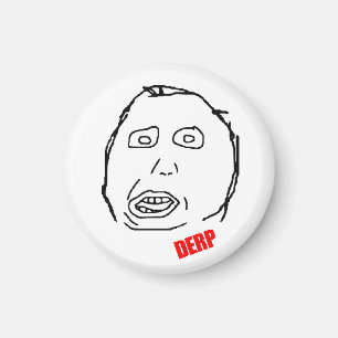 (Retuscherad) DERP-magnet, Magnet