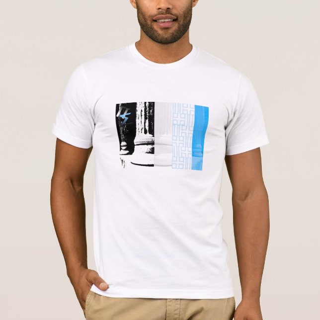 Retuscherade grekiska kolonner… t-shirt (Framsida)