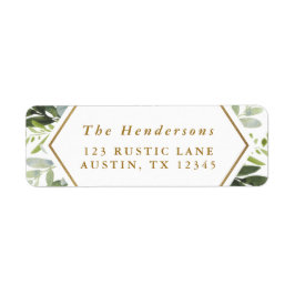 Retutn Adress i Guld i för i för i Returadress Etikett