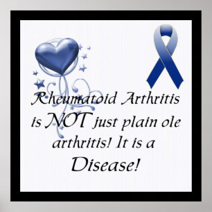 Reumatoid artrit är inte bara..Medvetenhet Poster