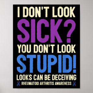 Reumatoid Artrit Medvetenhet Citat Jag Ser Inte Ut Poster