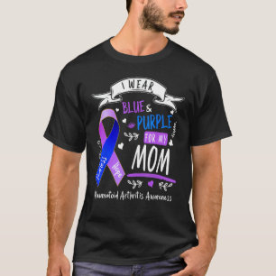 Reumatoid artrit Medvetenhet I Bära Lila Blue T Shirt