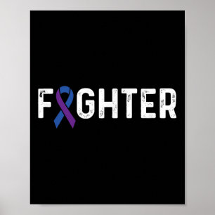 Reumatoid artrit Medvetenhet Ribbon Ra Fighter Poster
