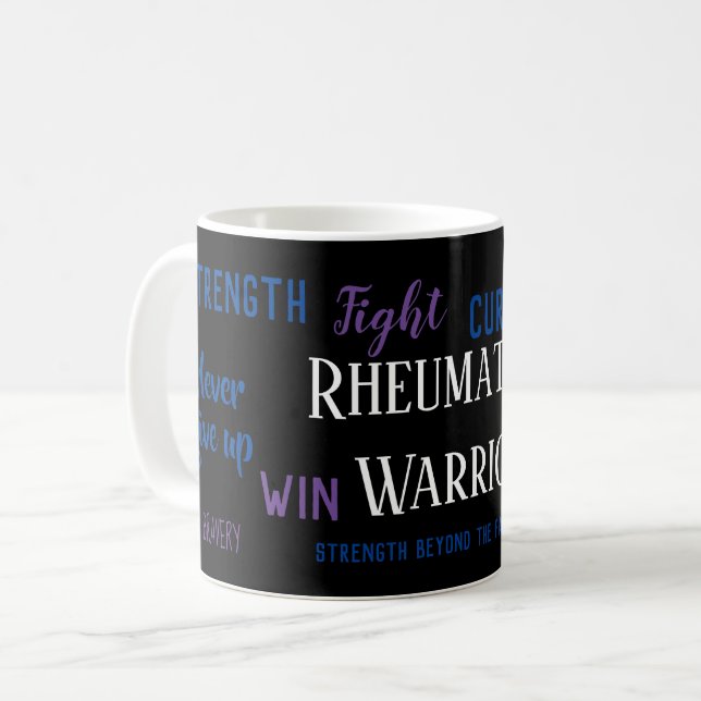 Reumatoid artrit Warrior Kaffemugg (Framsida vänster)