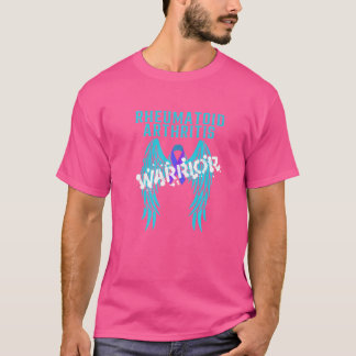 Reumatoid artrit Warrior with Angel Vingar T Shirt