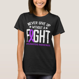 Reumatoid medvetenhet Lila Ribbon Artrit T Shirt