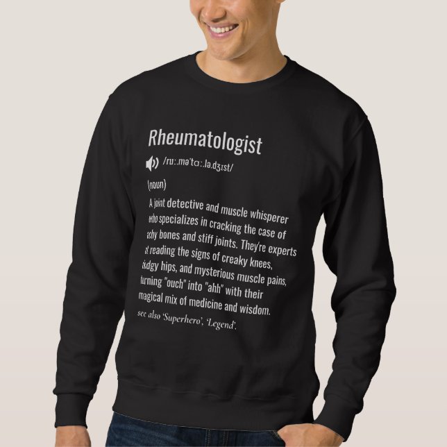 Reumatologdefinition Lång Ärmad Tröja (Framsida)