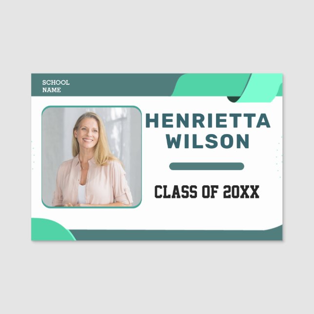 Reunion av familjen Photo Namn bricka Namnbricka (Framsida)