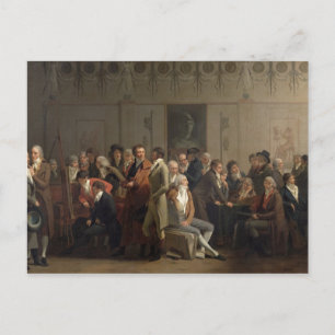 Reunion av konstnärer i Isabeys Studio, 1798 Vykort
