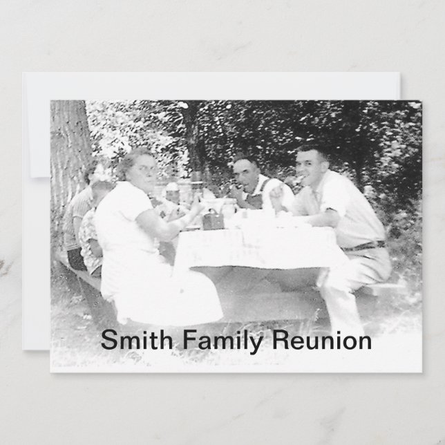 Reunion Inbjudan till Middag Bild i (Framsida)