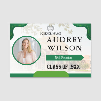 Reunion Photo Namn bricka College Reunion Namnbricka