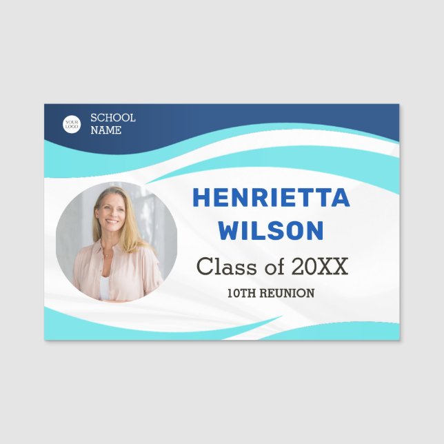 Reunion Photo Namn bricka High School Reunion Namnbricka (Framsida)