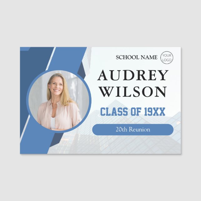 Reunion Photo Namn bricka Universiteten Reunion Namnbricka (Framsida)
