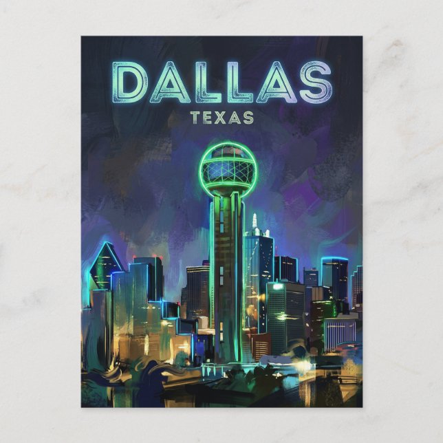 Reunion Tower USA Vykort (Framsida)