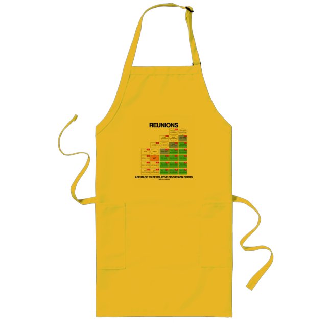 Reunioner görs till relativa diskussionspunkter långt förkläde (Framsidan)