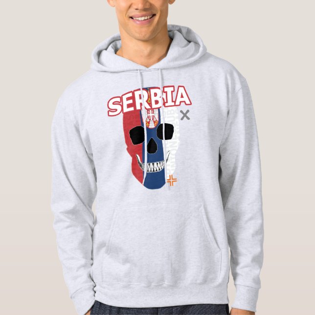 REUNIONES Serbien sudadera con capucha B2 Hoodie (Framsida)